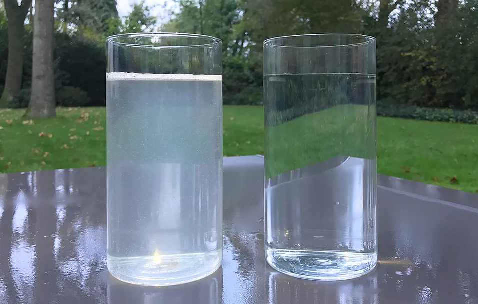 Hydraloop woda przed i po oczyszczaniu